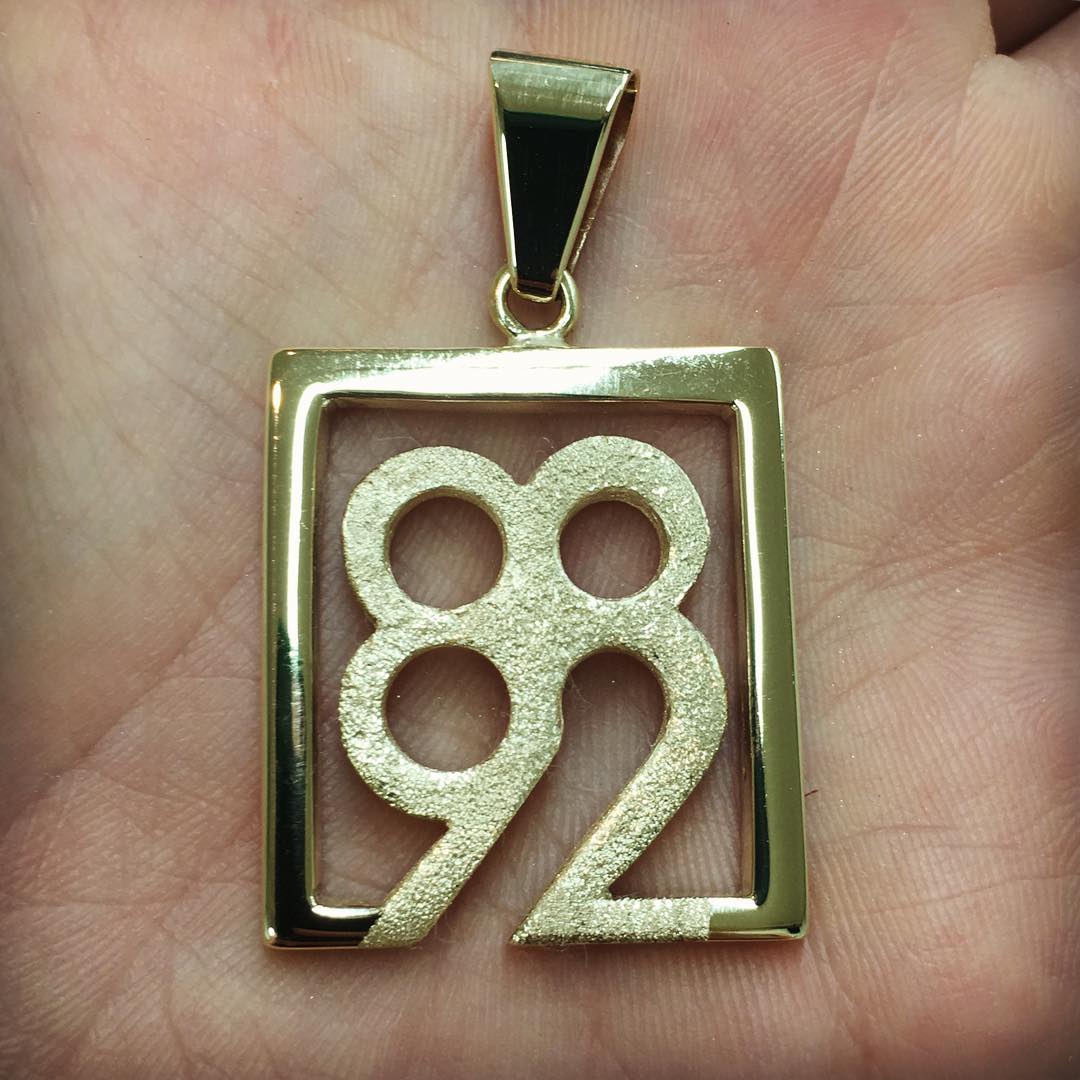 Custom Number Pendant